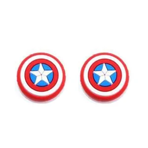 روکش آنالوگ دسته برجسته طرح Captain America Shield (دوتایی - جفتی) Red Color