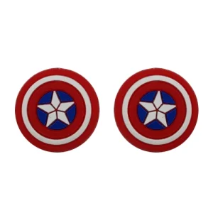 روکش آنالوگ دسته برجسته طرح Captain America Shield (دوتایی - جفتی) Brown Color